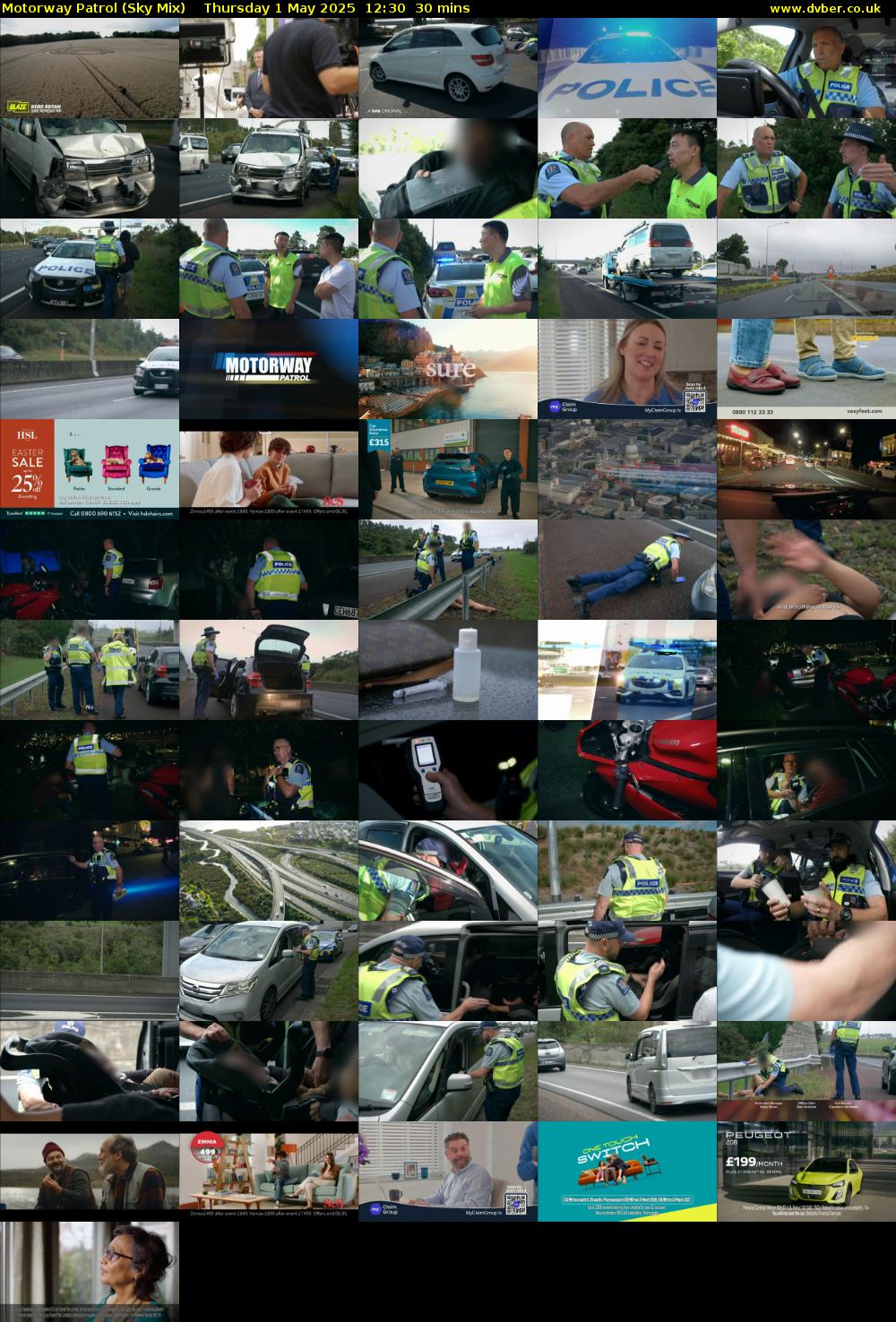 Motorway Patrol (Sky Mix) Thursday 1 May 2025 12:30 - 13:00