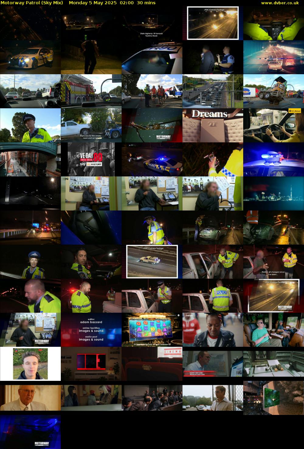 Motorway Patrol (Sky Mix) Monday 5 May 2025 02:00 - 02:30