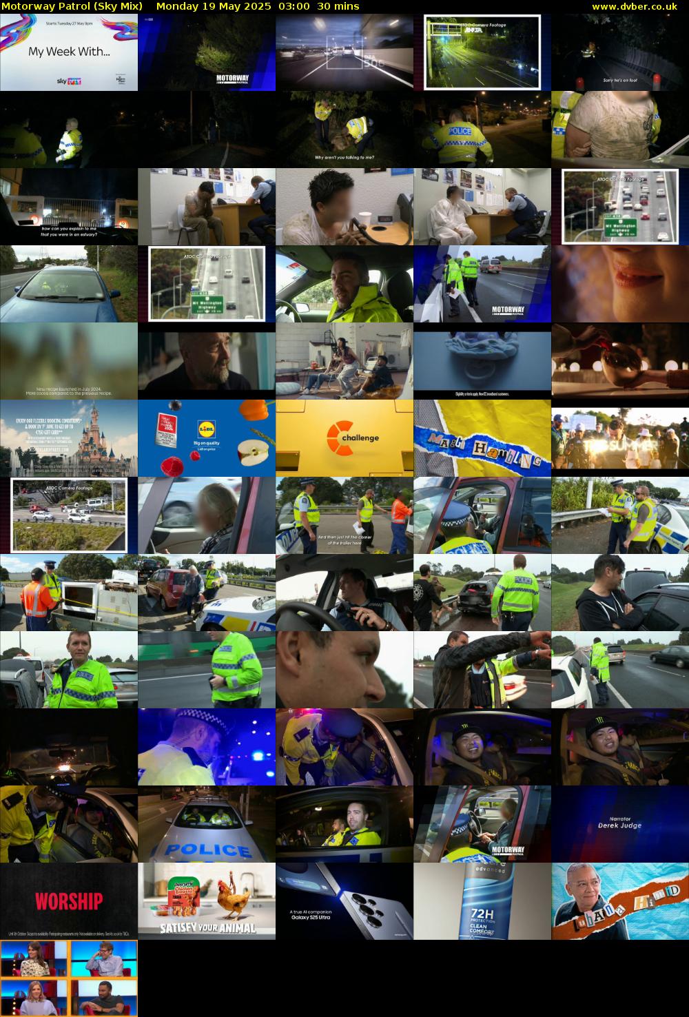 Motorway Patrol (Sky Mix) Monday 19 May 2025 03:00 - 03:30