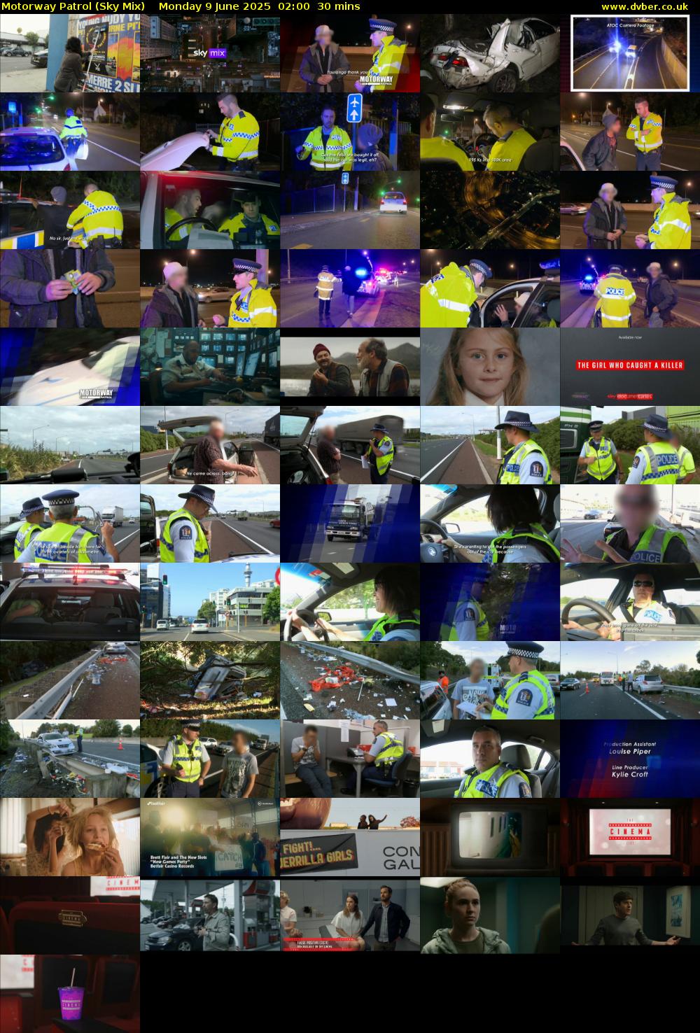 Motorway Patrol (Sky Mix) Monday 9 June 2025 02:00 - 02:30