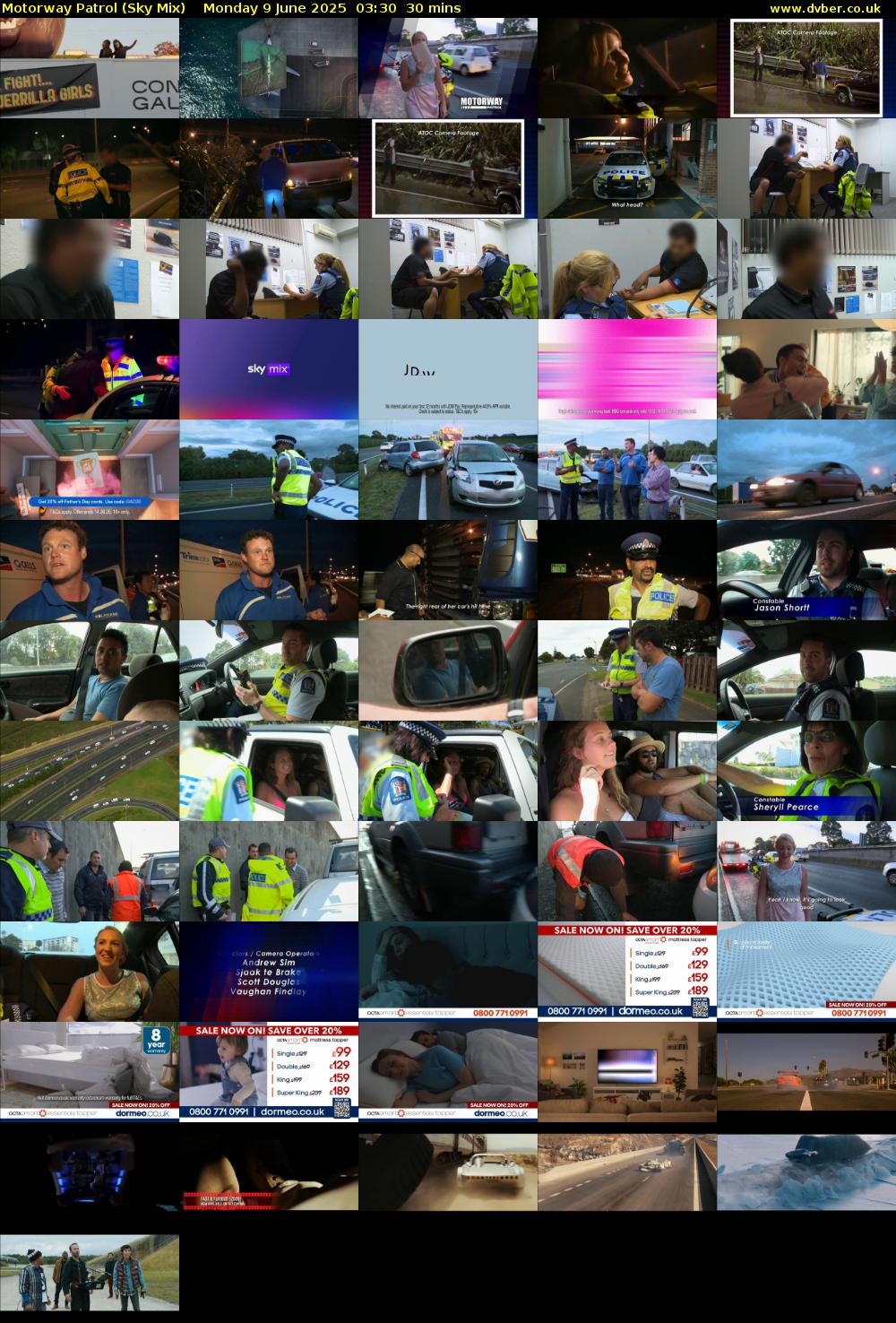 Motorway Patrol (Sky Mix) Monday 9 June 2025 03:30 - 04:00