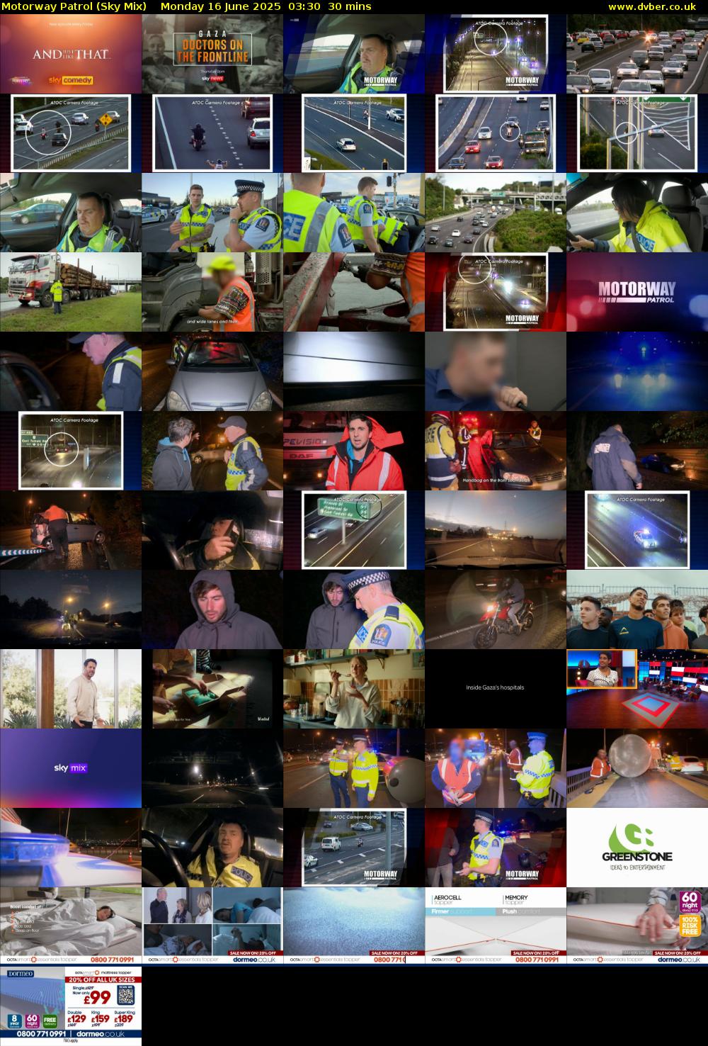 Motorway Patrol (Sky Mix) Monday 16 June 2025 03:30 - 04:00
