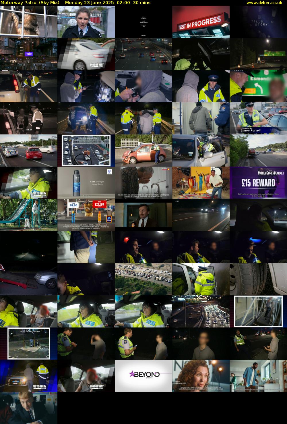 Motorway Patrol (Sky Mix) Monday 23 June 2025 02:00 - 02:30