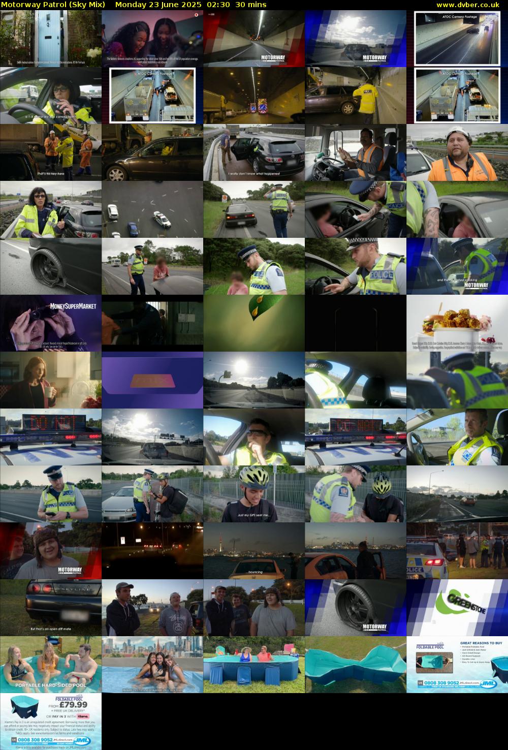 Motorway Patrol (Sky Mix) Monday 23 June 2025 02:30 - 03:00
