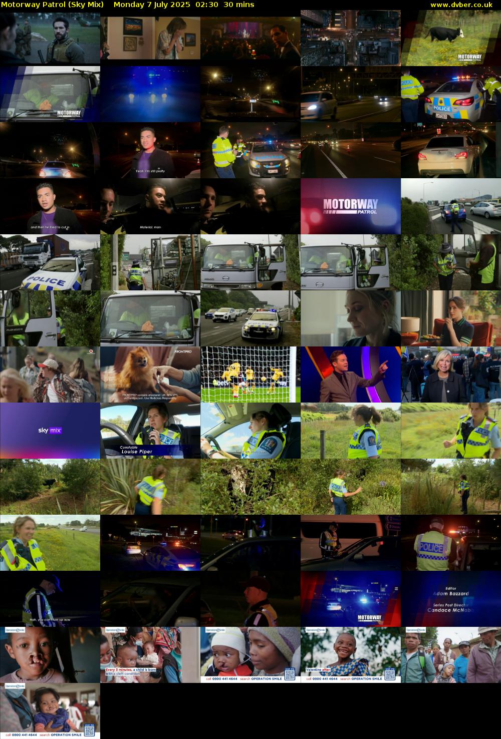 Motorway Patrol (Sky Mix) Monday 7 July 2025 02:30 - 03:00