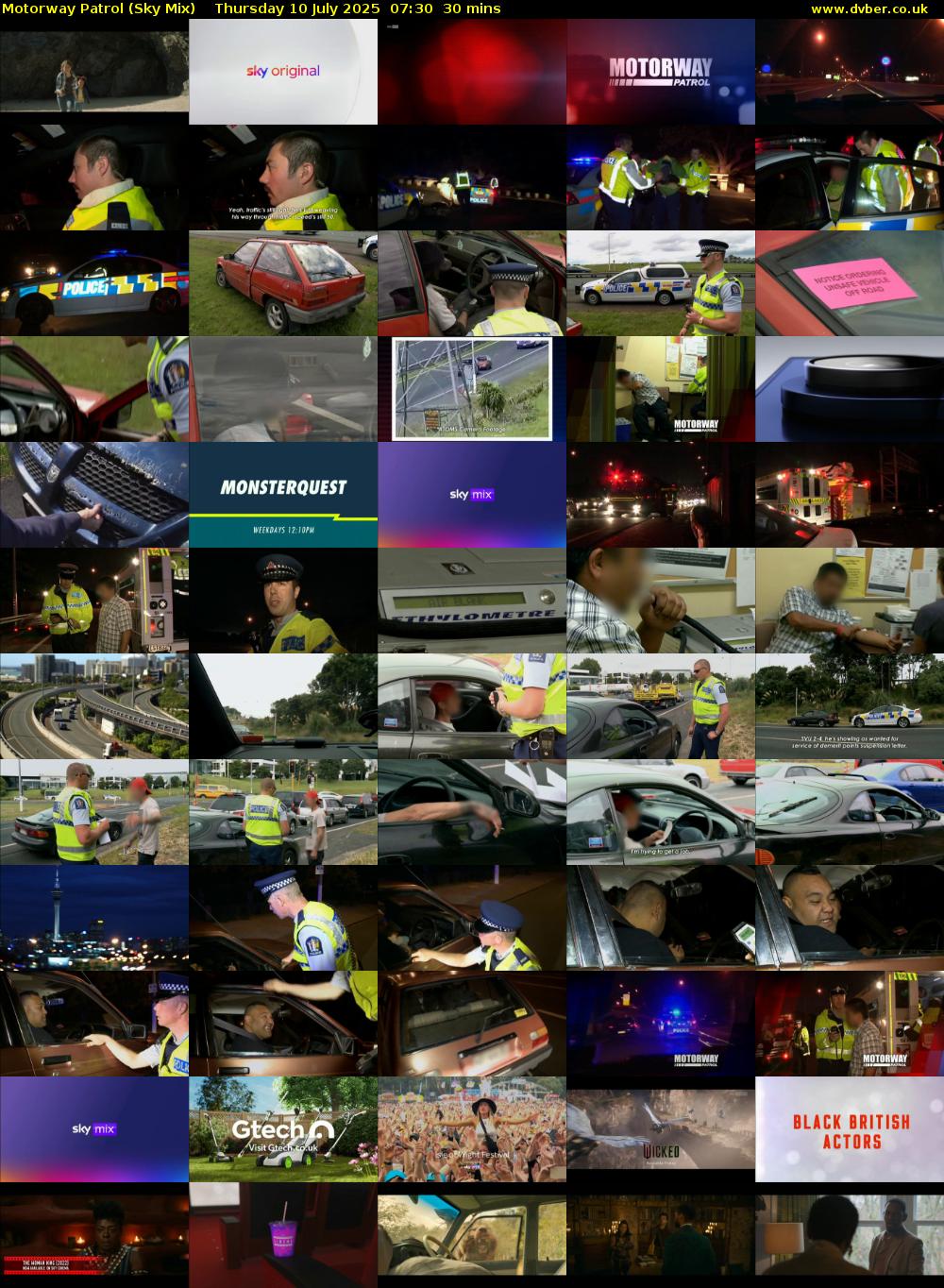 Motorway Patrol (Sky Mix) Thursday 10 July 2025 07:30 - 08:00