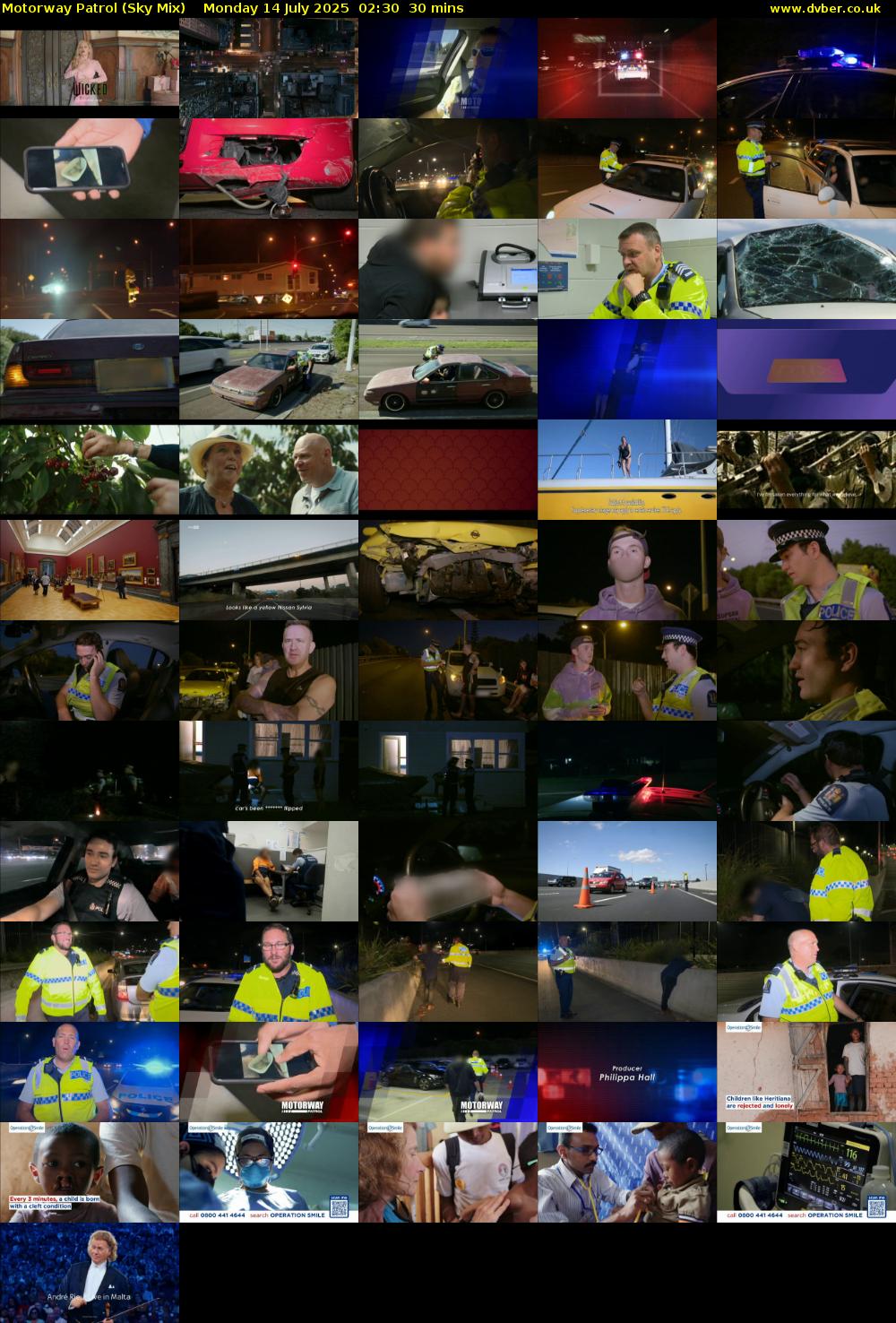 Motorway Patrol (Sky Mix) Monday 14 July 2025 02:30 - 03:00