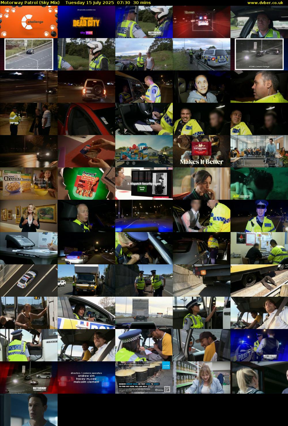 Motorway Patrol (Sky Mix) Tuesday 15 July 2025 07:30 - 08:00