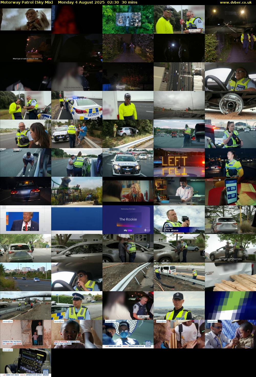 Motorway Patrol (Sky Mix) Monday 4 August 2025 02:30 - 03:00