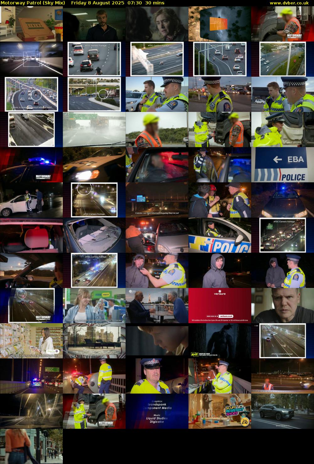Motorway Patrol (Sky Mix) Friday 8 August 2025 07:30 - 08:00