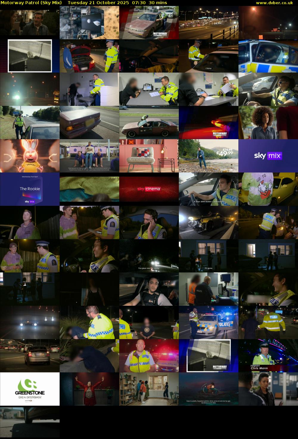 Motorway Patrol (Sky Mix) Tuesday 21 October 2025 07:30 - 08:00