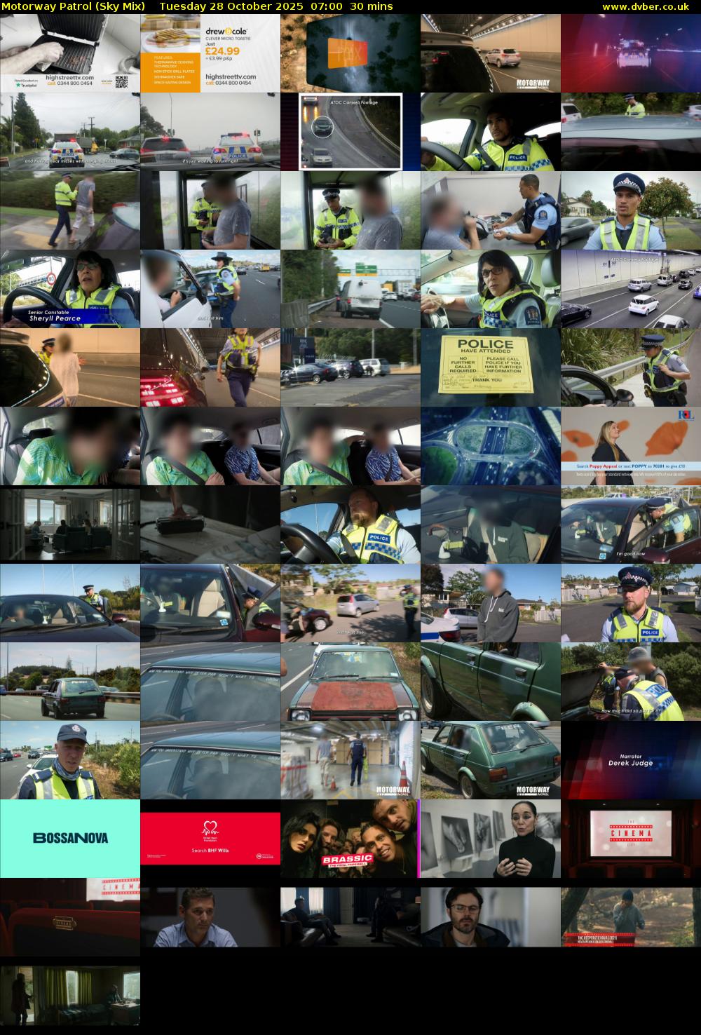 Motorway Patrol (Sky Mix) Tuesday 28 October 2025 07:00 - 07:30