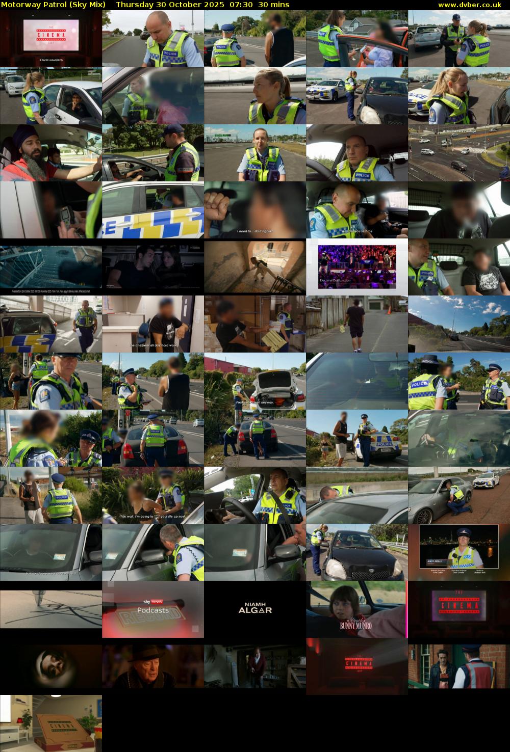 Motorway Patrol (Sky Mix) Thursday 30 October 2025 07:30 - 08:00