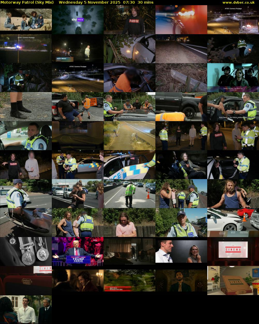Motorway Patrol (Sky Mix) Wednesday 5 November 2025 07:30 - 08:00