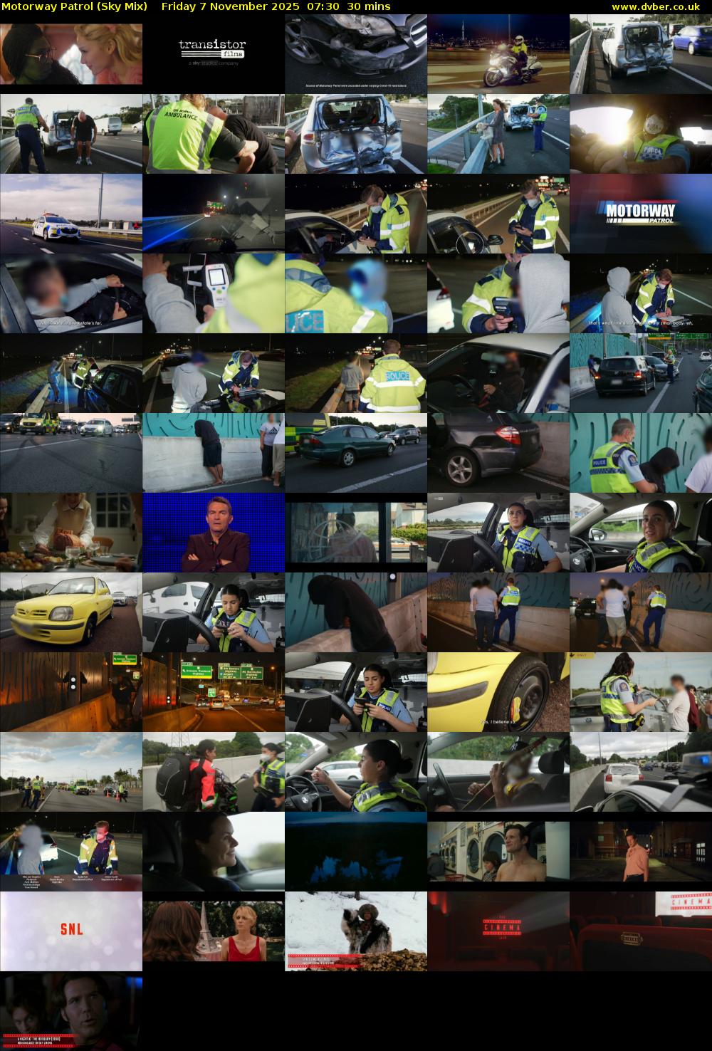 Motorway Patrol (Sky Mix) Friday 7 November 2025 07:30 - 08:00