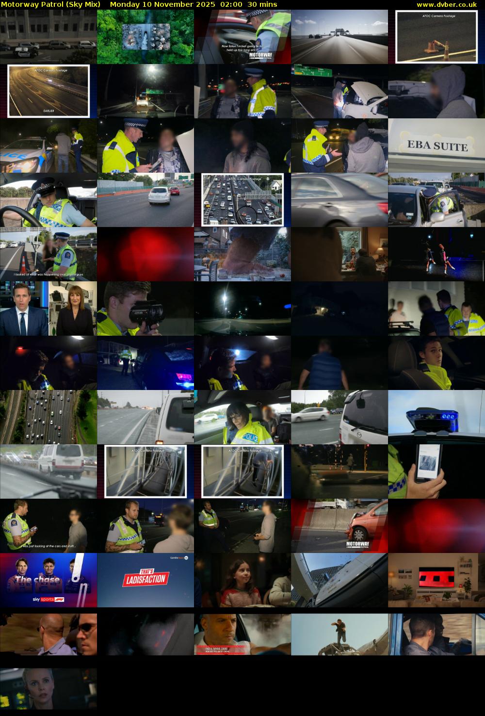 Motorway Patrol (Sky Mix) Monday 10 November 2025 02:00 - 02:30