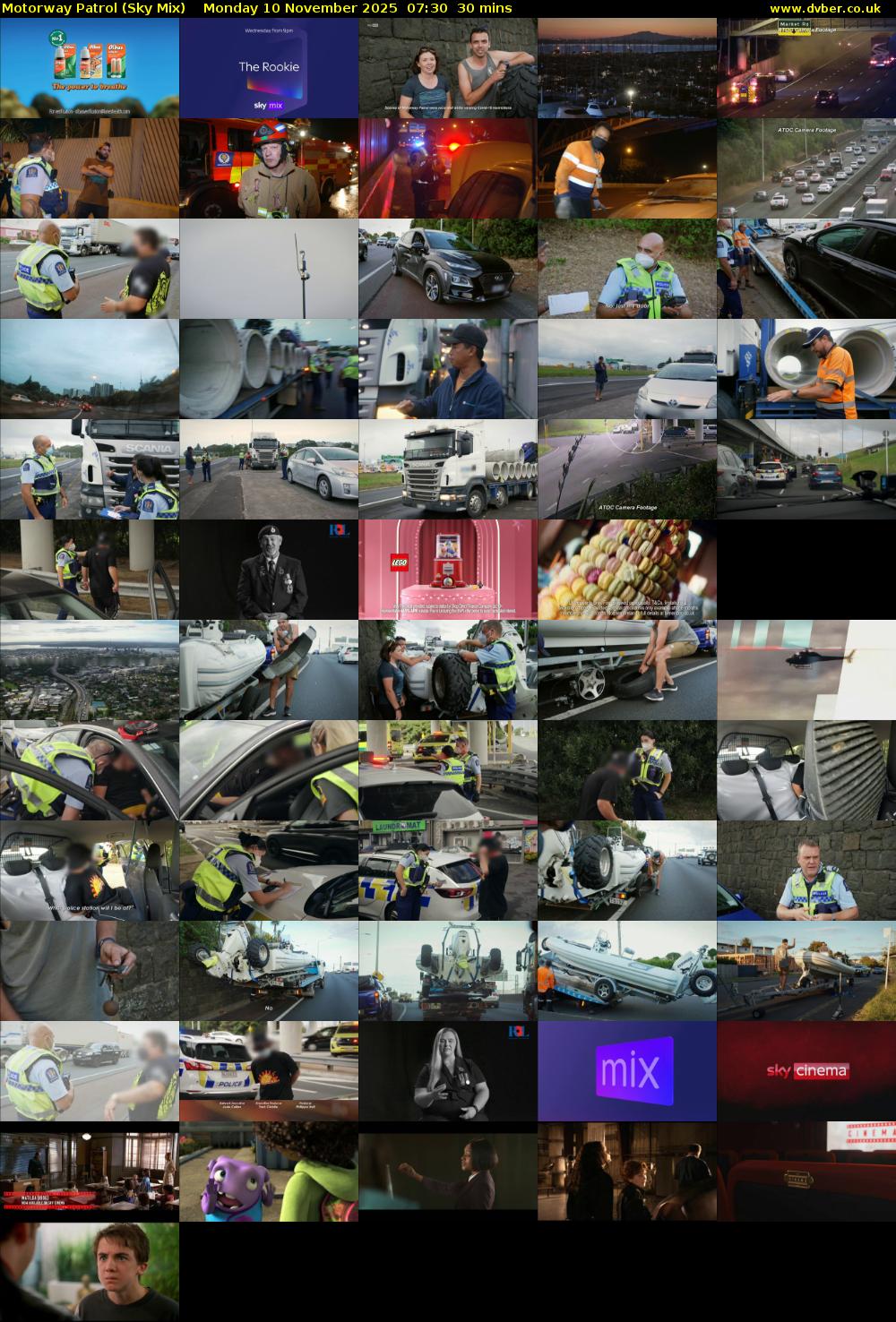 Motorway Patrol (Sky Mix) Monday 10 November 2025 07:30 - 08:00
