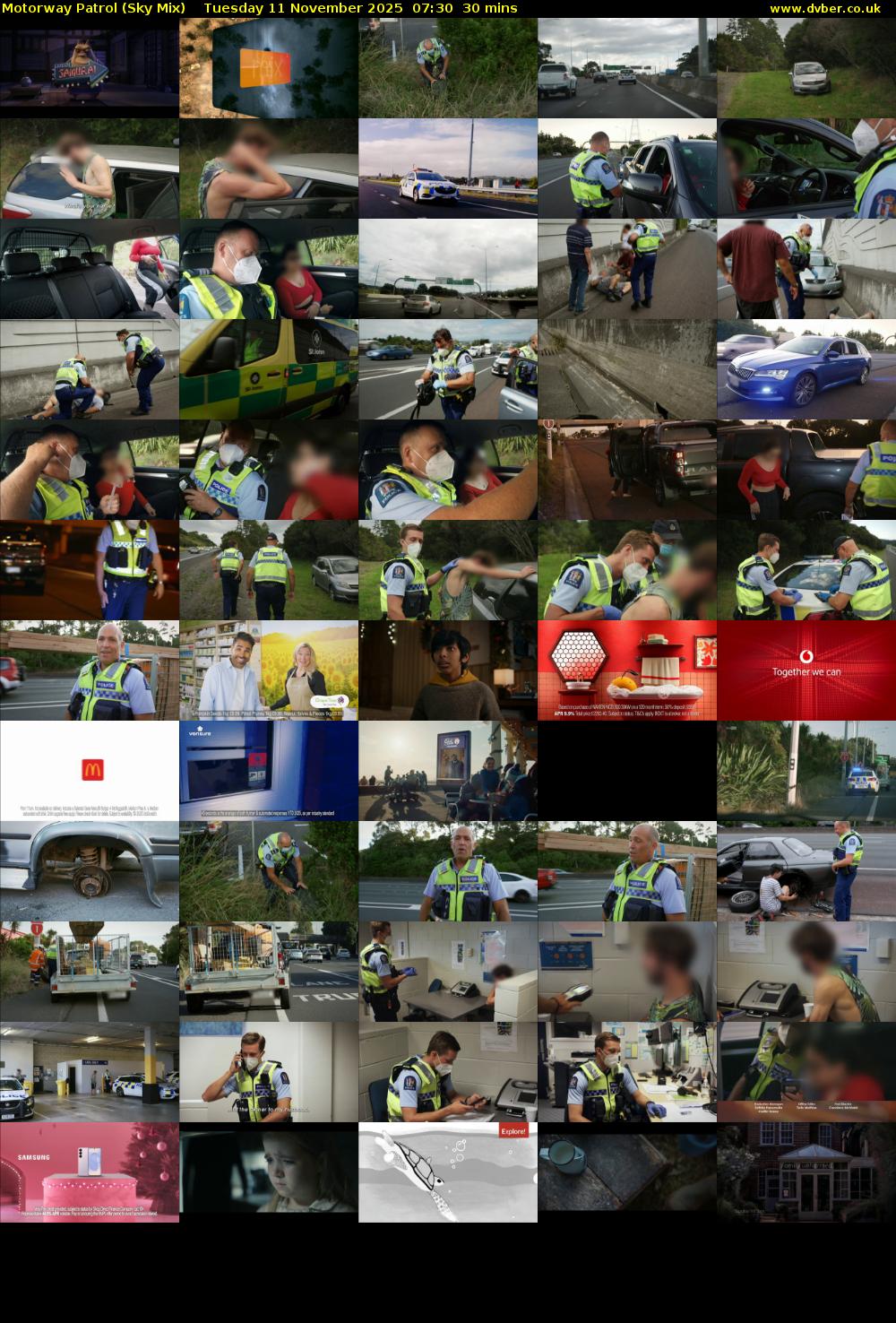 Motorway Patrol (Sky Mix) Tuesday 11 November 2025 07:30 - 08:00