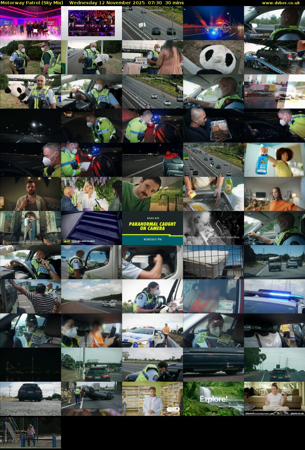 Motorway Patrol (Sky Mix) Wednesday 12 November 2025 07:30 - 08:00