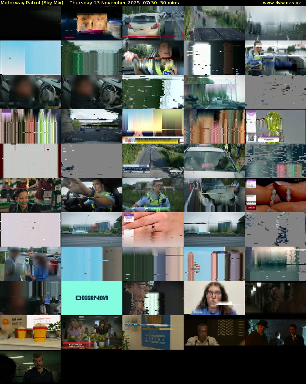 Motorway Patrol (Sky Mix) Thursday 13 November 2025 07:30 - 08:00