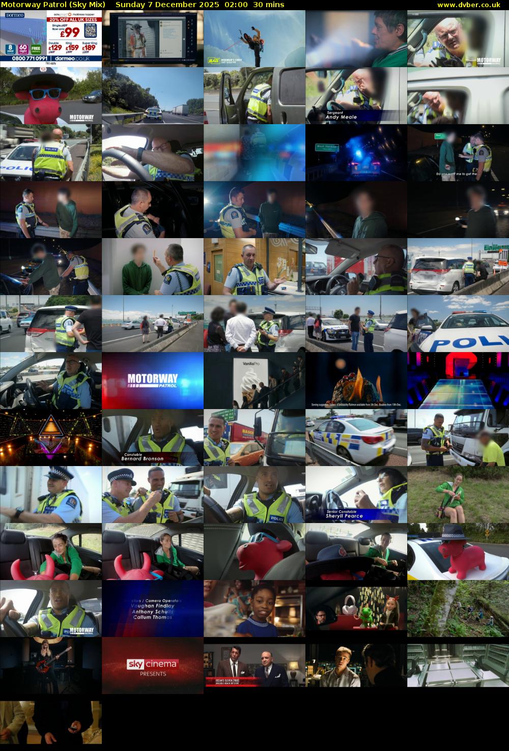 Motorway Patrol (Sky Mix) Sunday 7 December 2025 02:00 - 02:30