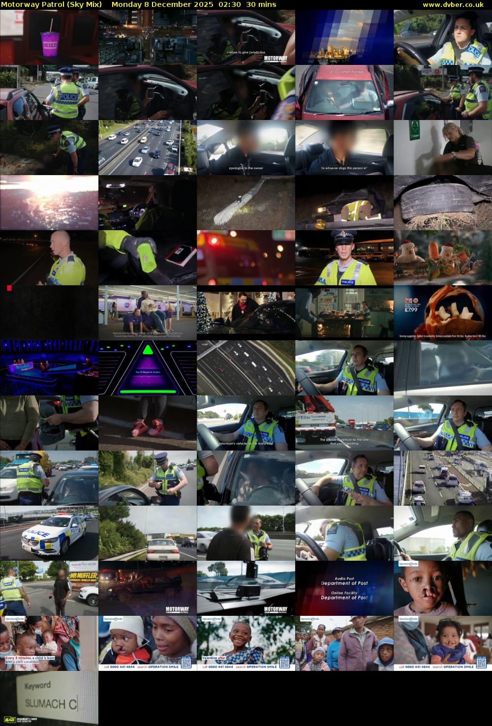 Motorway Patrol (Sky Mix) Monday 8 December 2025 02:30 - 03:00
