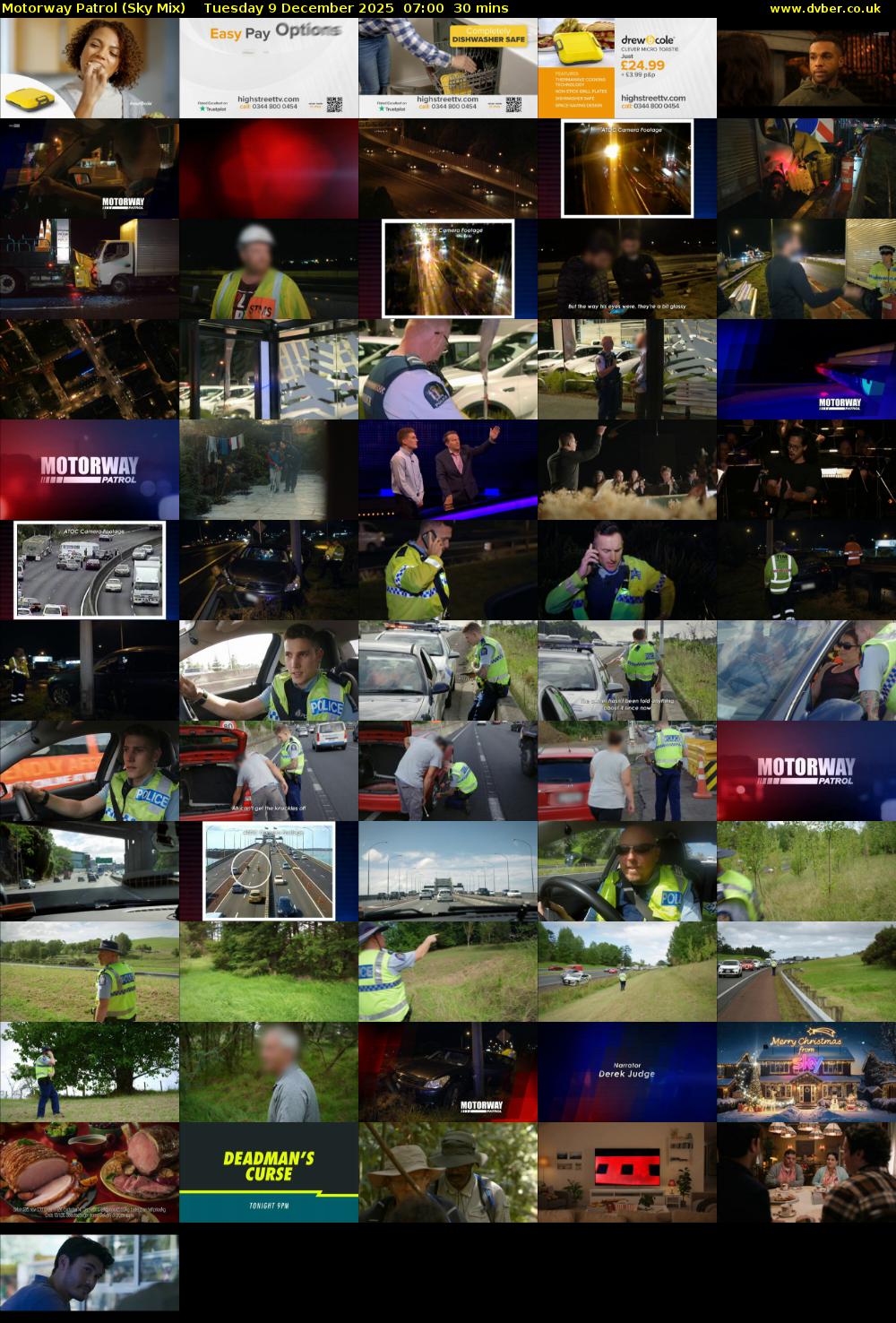 Motorway Patrol (Sky Mix) Tuesday 9 December 2025 07:00 - 07:30