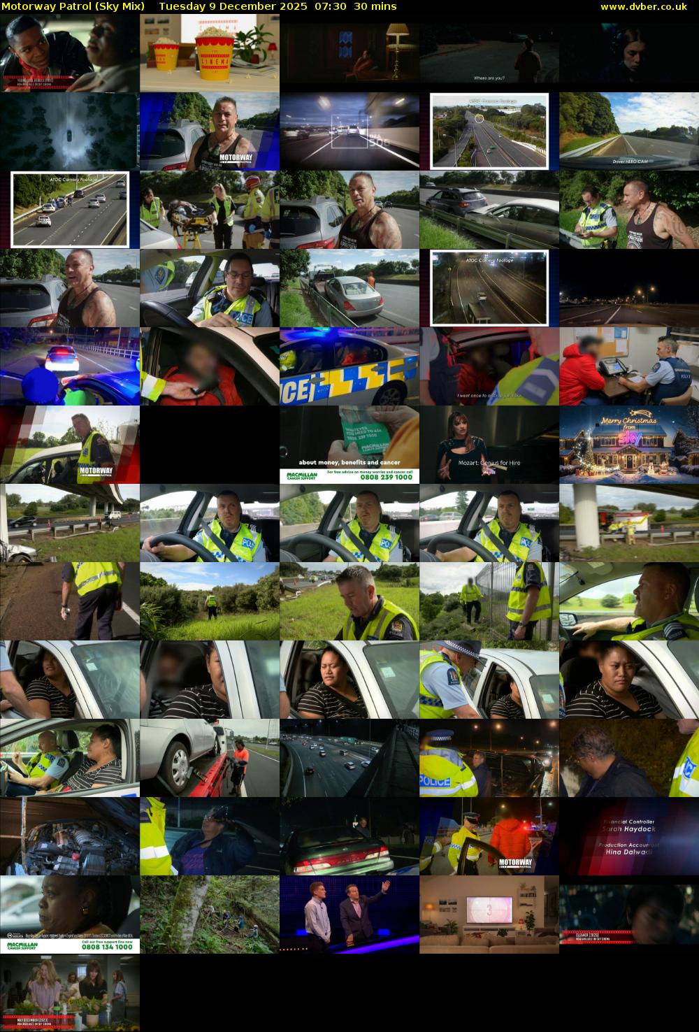 Motorway Patrol (Sky Mix) Tuesday 9 December 2025 07:30 - 08:00