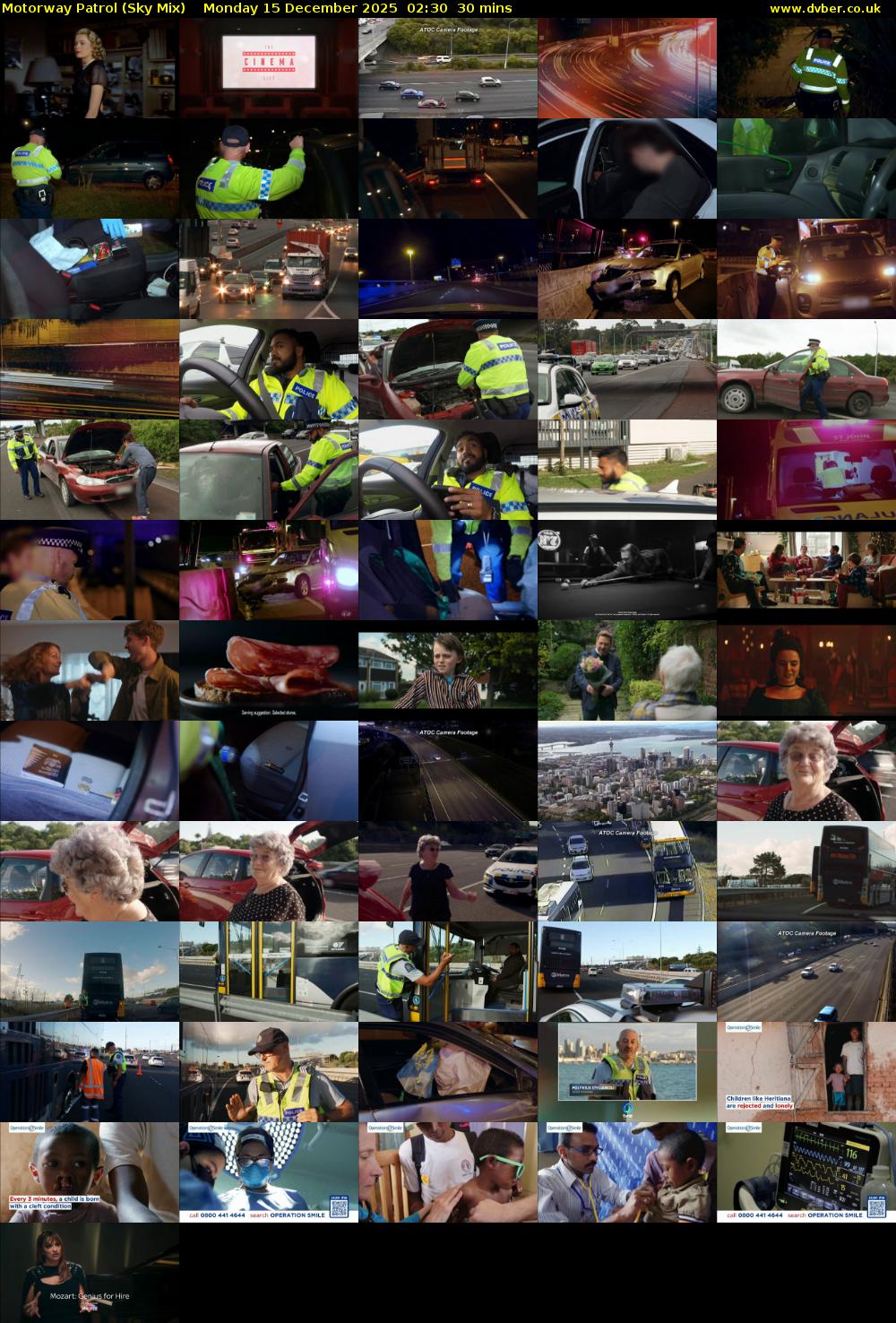 Motorway Patrol (Sky Mix) Monday 15 December 2025 02:30 - 03:00