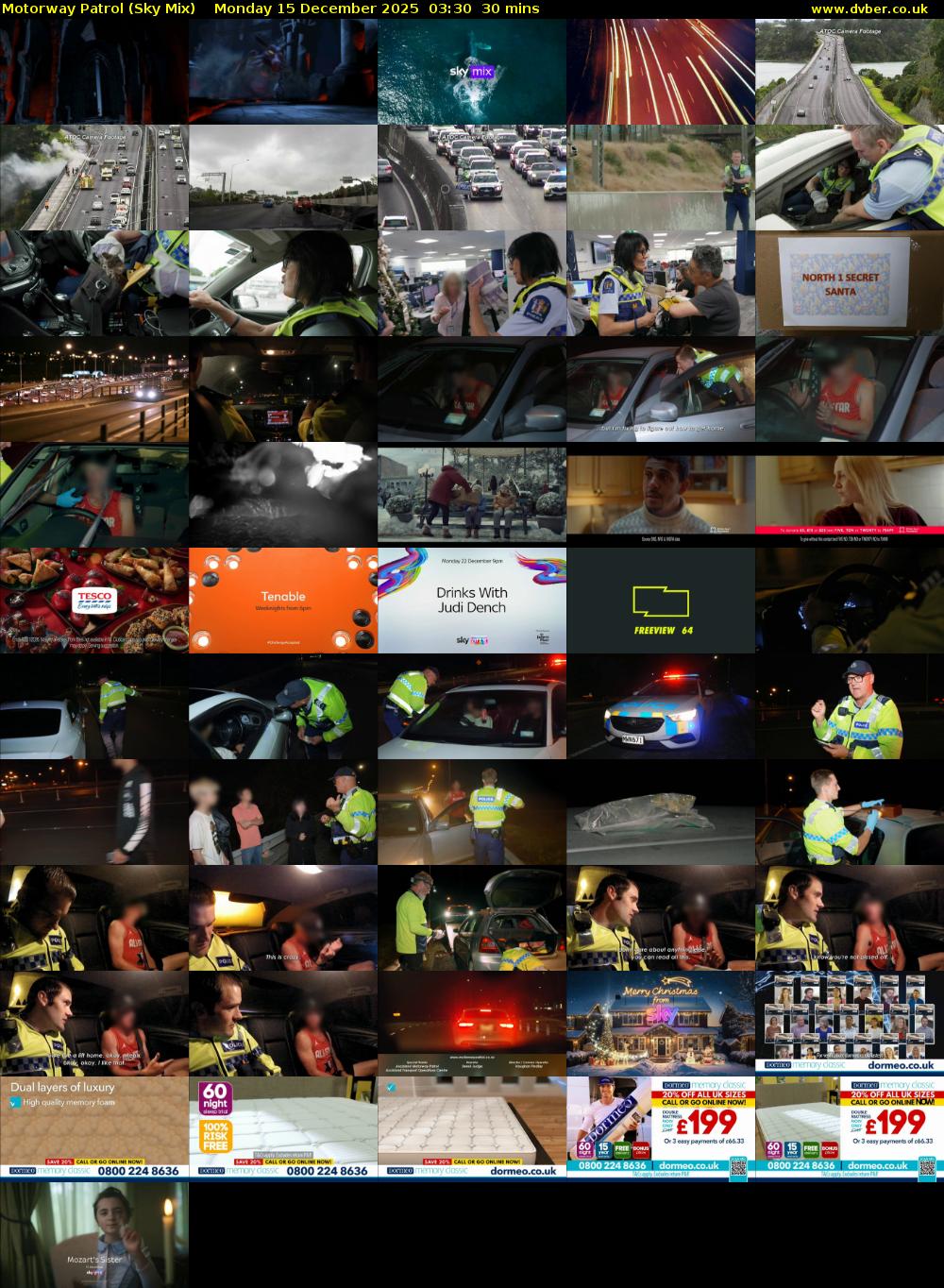 Motorway Patrol (Sky Mix) Monday 15 December 2025 03:30 - 04:00