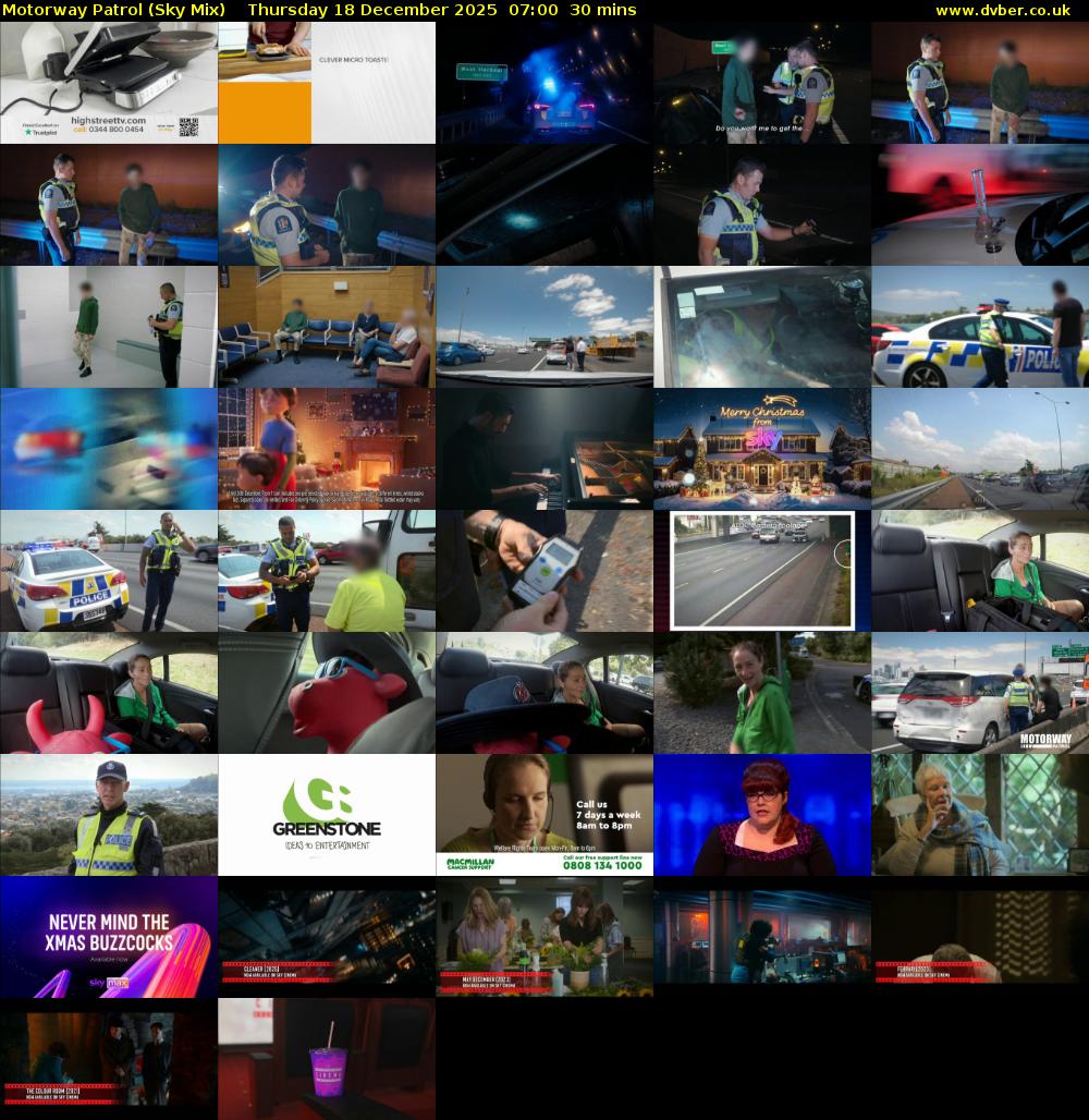 Motorway Patrol (Sky Mix) Thursday 18 December 2025 07:00 - 07:30