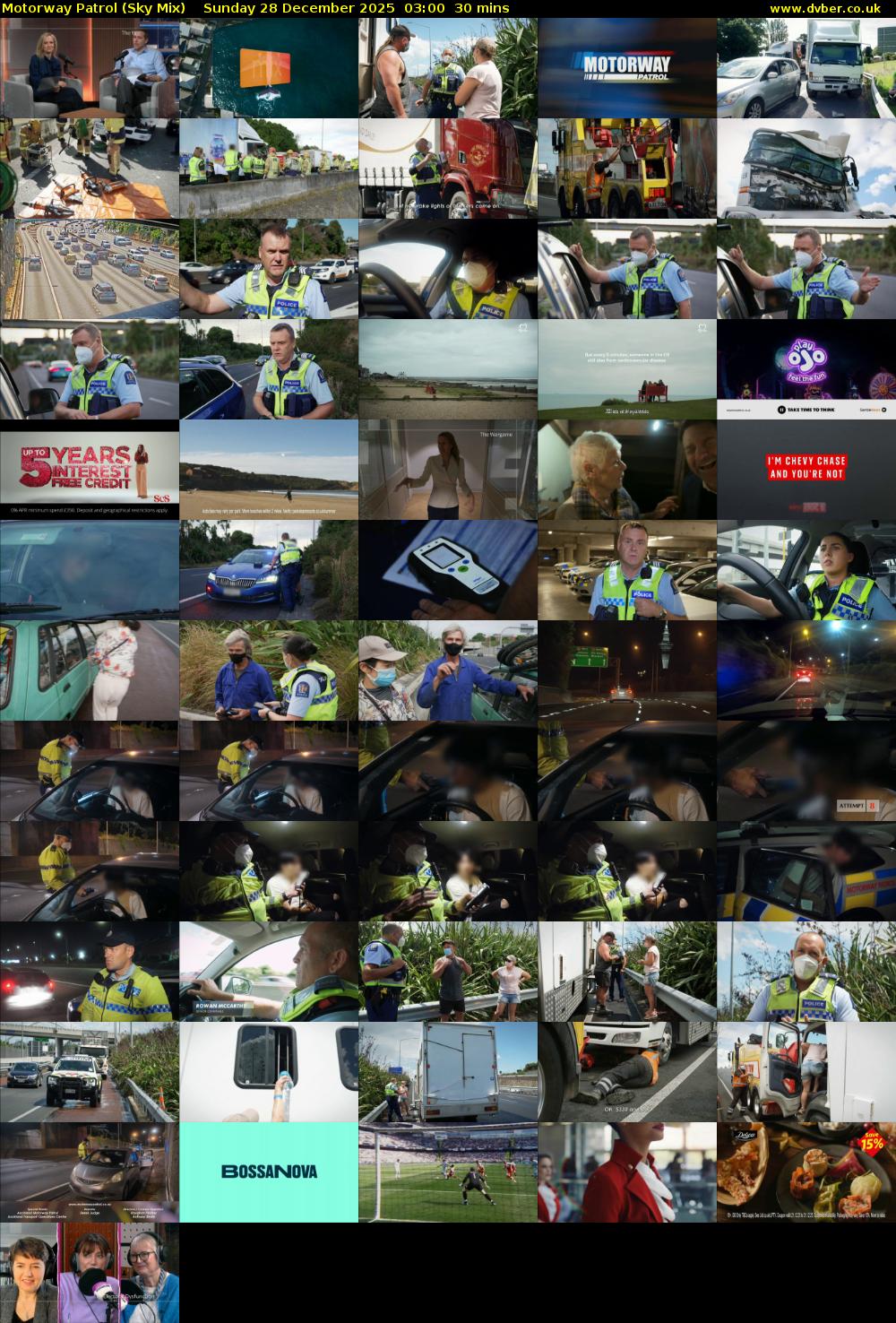 Motorway Patrol (Sky Mix) Sunday 28 December 2025 03:00 - 03:30