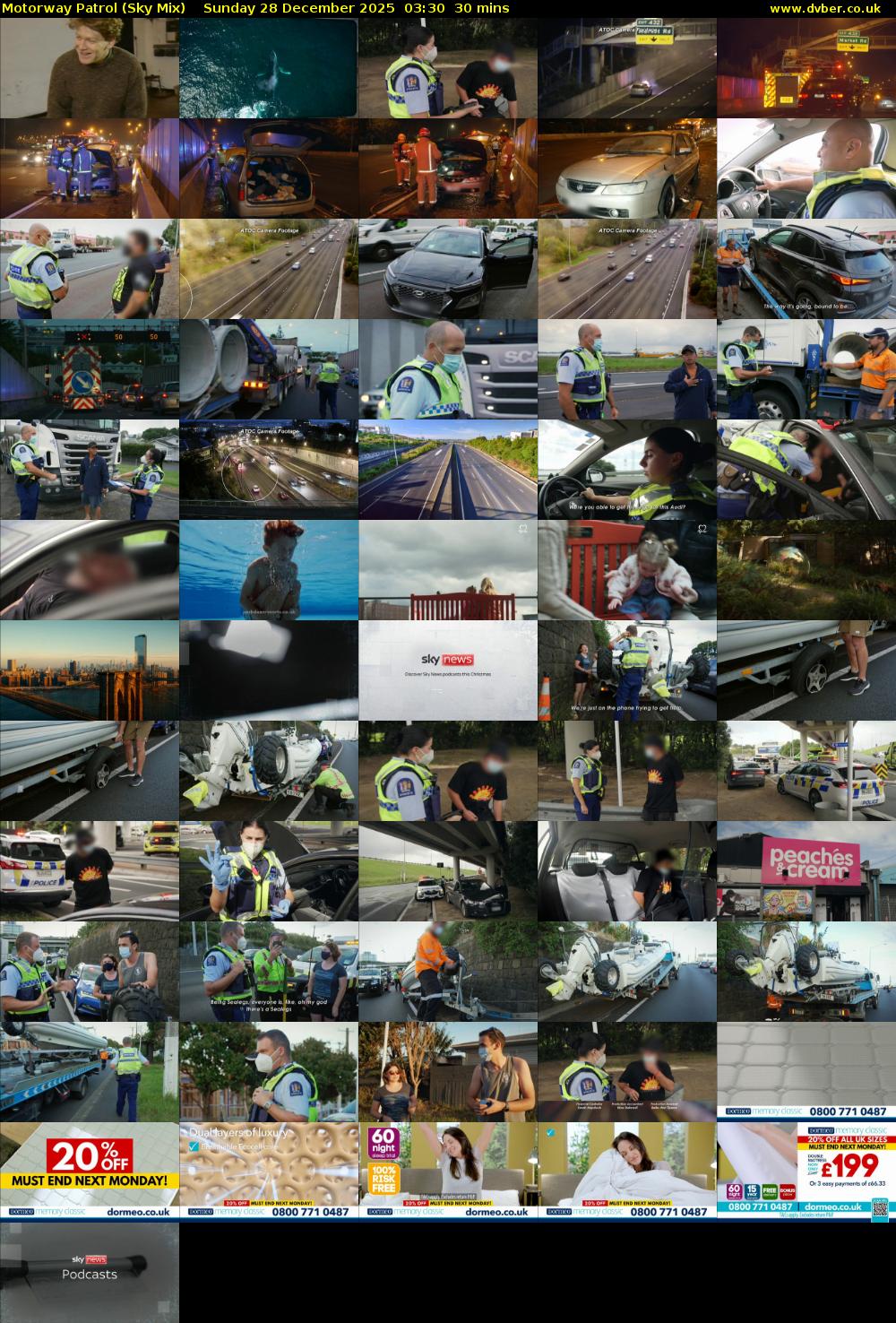 Motorway Patrol (Sky Mix) Sunday 28 December 2025 03:30 - 04:00