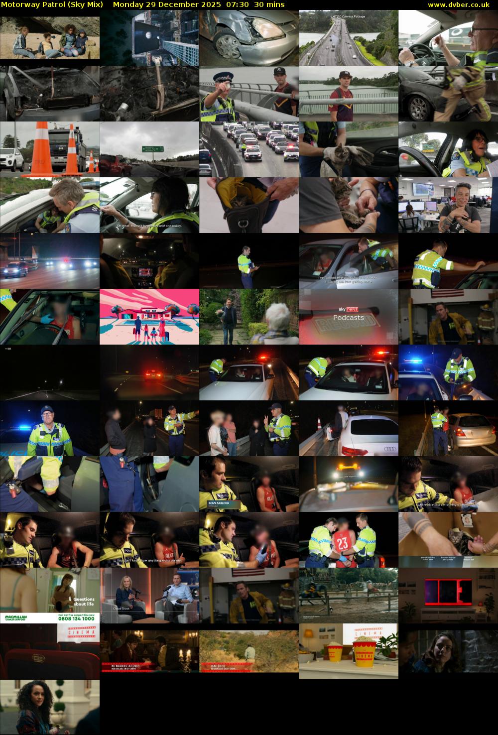 Motorway Patrol (Sky Mix) Monday 29 December 2025 07:30 - 08:00