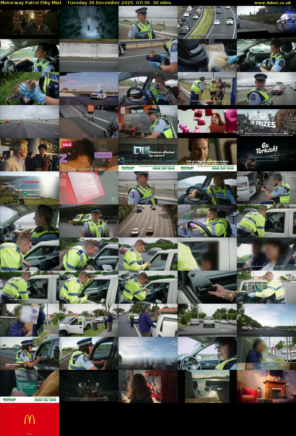 Motorway Patrol (Sky Mix) Tuesday 30 December 2025 07:30 - 08:00
