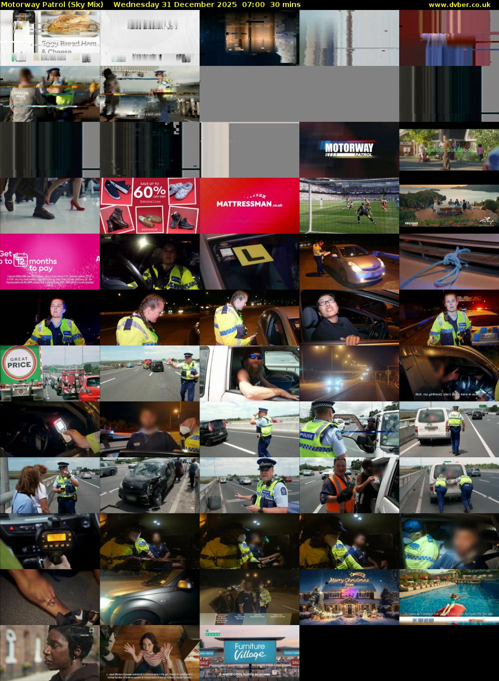 Motorway Patrol (Sky Mix) Wednesday 31 December 2025 07:00 - 07:30