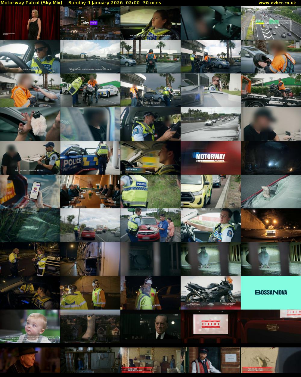 Motorway Patrol (Sky Mix) Sunday 4 January 2026 02:00 - 02:30
