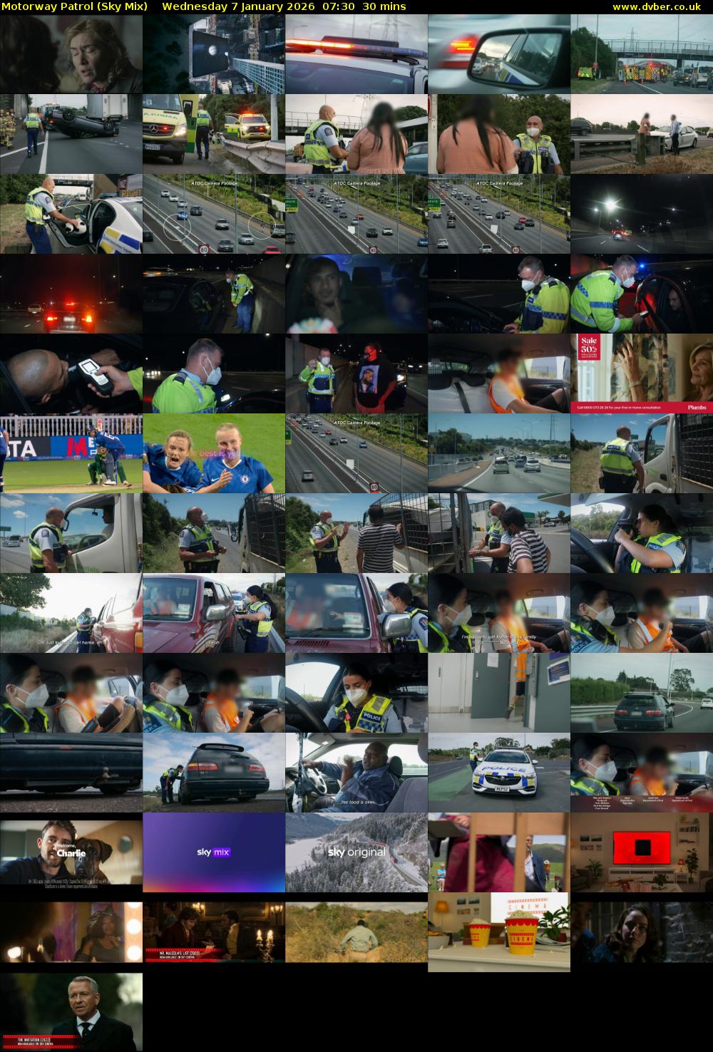 Motorway Patrol (Sky Mix) Wednesday 7 January 2026 07:30 - 08:00