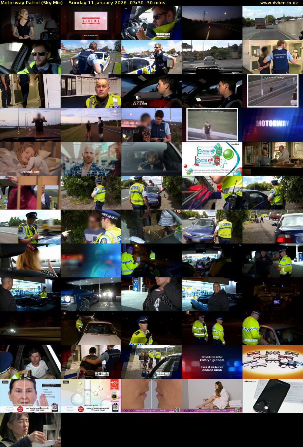 Motorway Patrol (Sky Mix) Sunday 11 January 2026 03:30 - 04:00