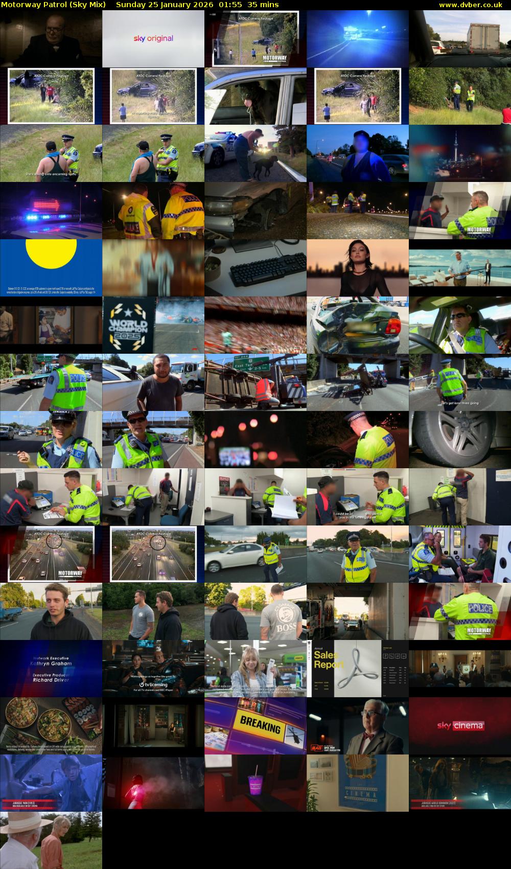 Motorway Patrol (Sky Mix) Sunday 25 January 2026 01:55 - 02:30