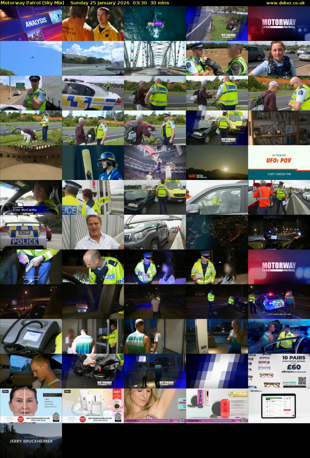 Motorway Patrol (Sky Mix) Sunday 25 January 2026 03:30 - 04:00
