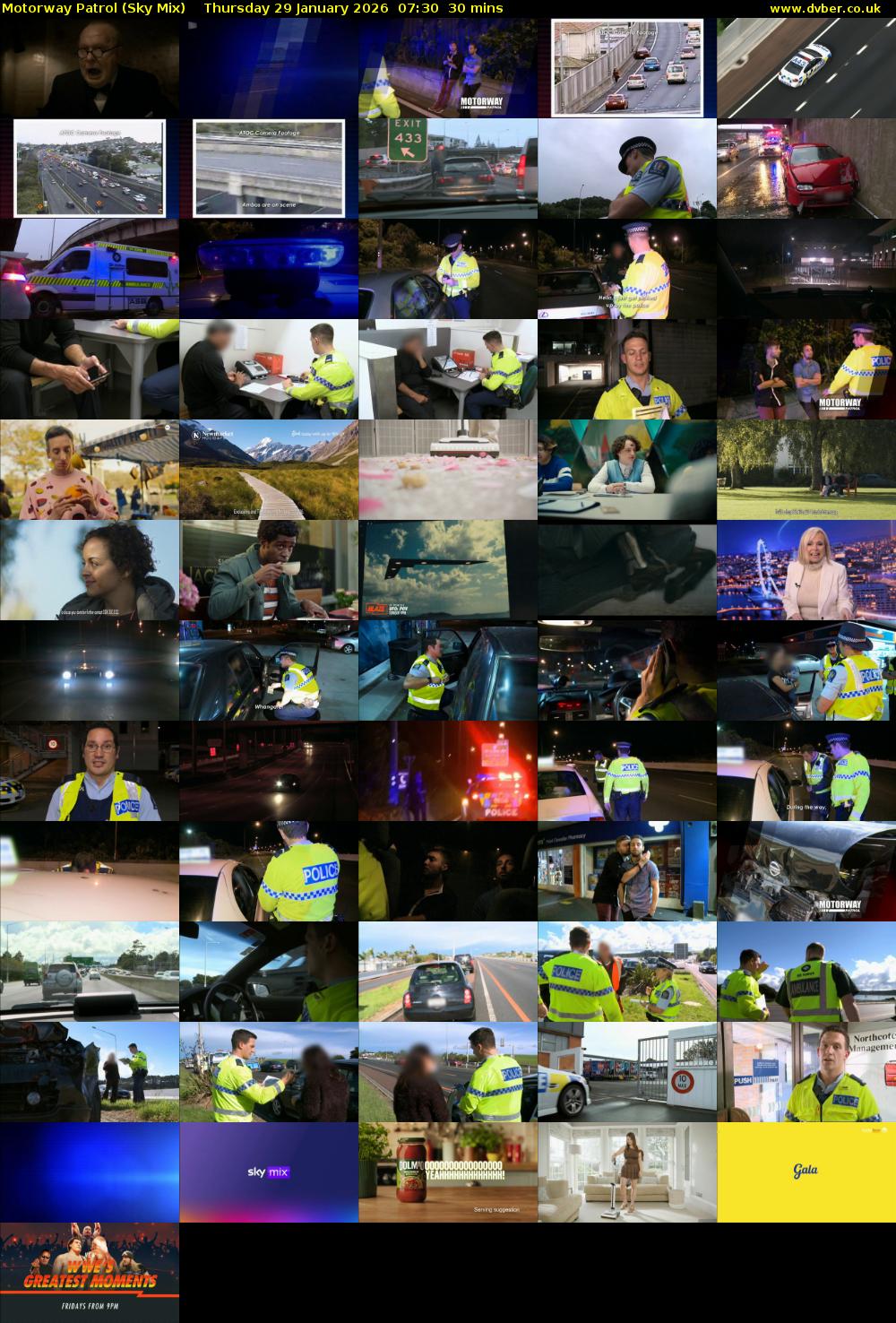 Motorway Patrol (Sky Mix) Thursday 29 January 2026 07:30 - 08:00
