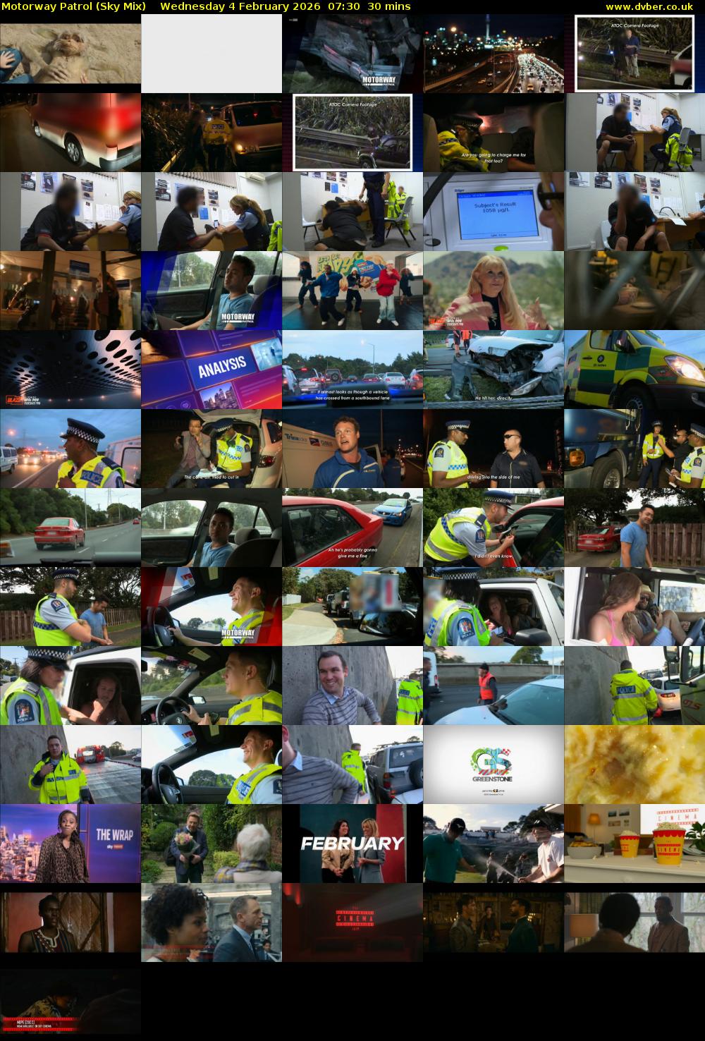 Motorway Patrol (Sky Mix) Wednesday 4 February 2026 07:30 - 08:00