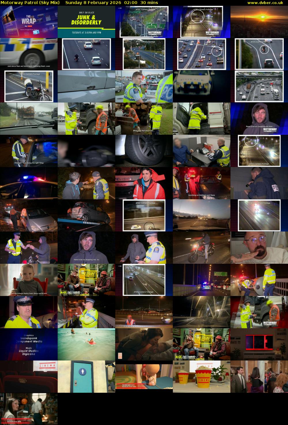 Motorway Patrol (Sky Mix) Sunday 8 February 2026 02:00 - 02:30