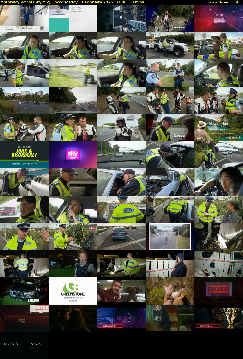 Motorway Patrol (Sky Mix) Wednesday 11 February 2026 07:00 - 07:30