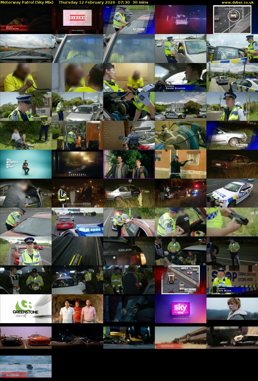 Motorway Patrol (Sky Mix) Thursday 12 February 2026 07:30 - 08:00