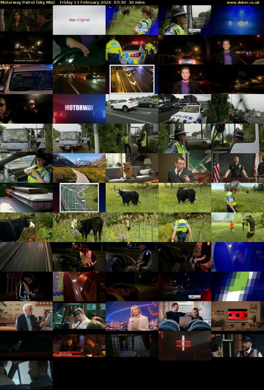 Motorway Patrol (Sky Mix) Friday 13 February 2026 07:30 - 08:00