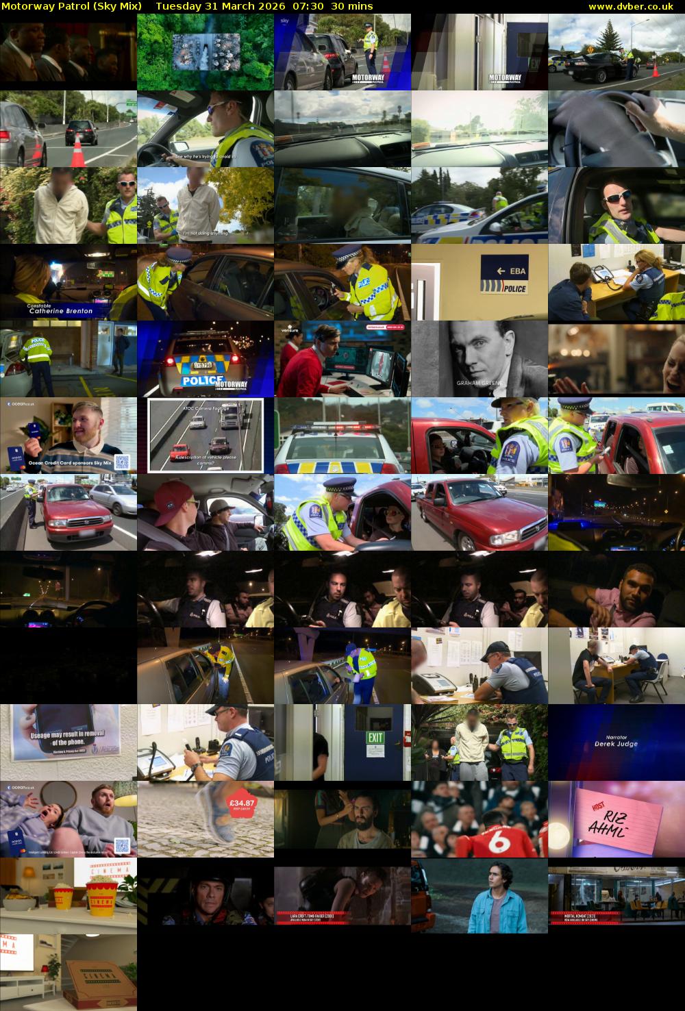 Motorway Patrol (Sky Mix) Tuesday 31 March 2026 07:30 - 08:00