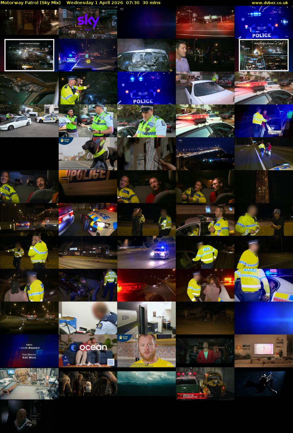 Motorway Patrol (Sky Mix) Wednesday 1 April 2026 07:30 - 08:00