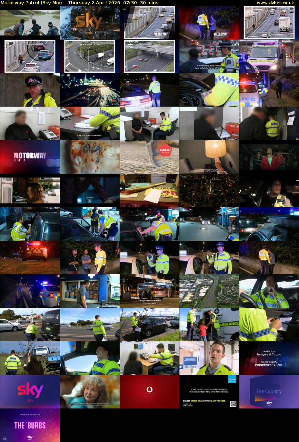 Motorway Patrol (Sky Mix) Thursday 2 April 2026 07:30 - 08:00
